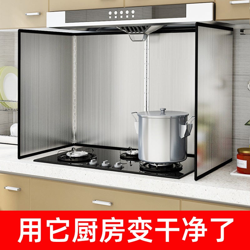 Stainless Steel Oil-Proof Plate Kitchen Oil-Proof Stove Oil-Proof Plate Creative Kitchen Supplies Stir-Fry Heat-Proof Splash-Proof Plate - Image 2