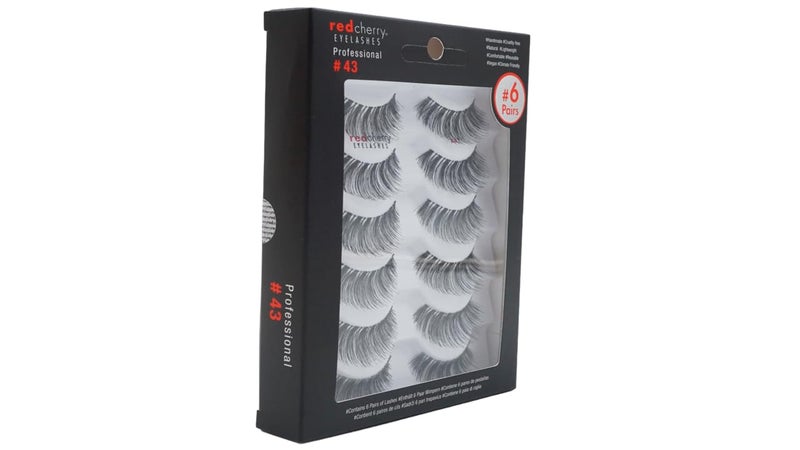 Red Cherry False Eye Lashes #43 (6 Pack) - Image 2