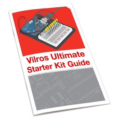 Vilros Arduino Uno Starter Kit - Includes Arduino Uno R3 Board, 190+ Electronics Components, Breadboard, Jumper Wires, DC Motor, Servo, Relay, Full-Color 72 Page Manual [190+ Pieces] - Image 2
