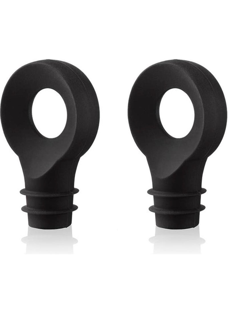 Vacu Vin - Bottle Stopper Black 2 pieces - Image 1