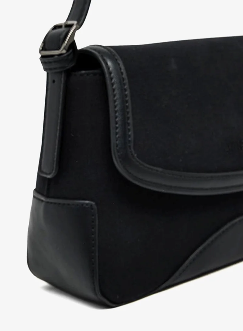 Anne Klein  Anne Klein Contrast Trim Flap Shoulder Bag for Women | Best Price UAE