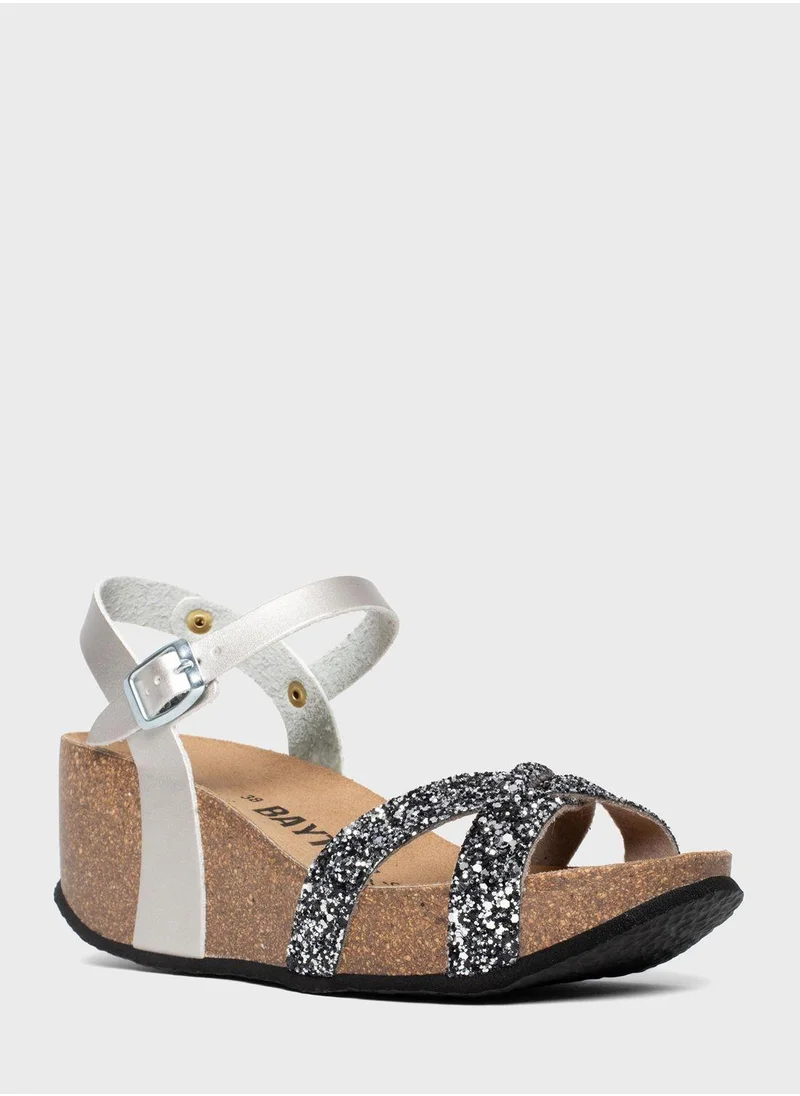 بيتون Venus Strappy Mid Heel Wedges