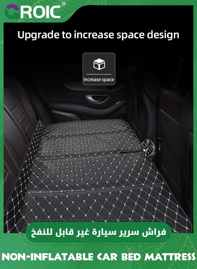 GROIC مرتبة سرير السيارة غير قابلة للنفخ، غطاء مقعد السيارة للكلاب، سرير خلفي للسيارة قابل للطي ومحمول، 53.15 بوصة طول × 31.5 بوصة عرض مرتبة سفر للتخييم للنوم، للسيارة/SUV/الشاحنة - Image 3