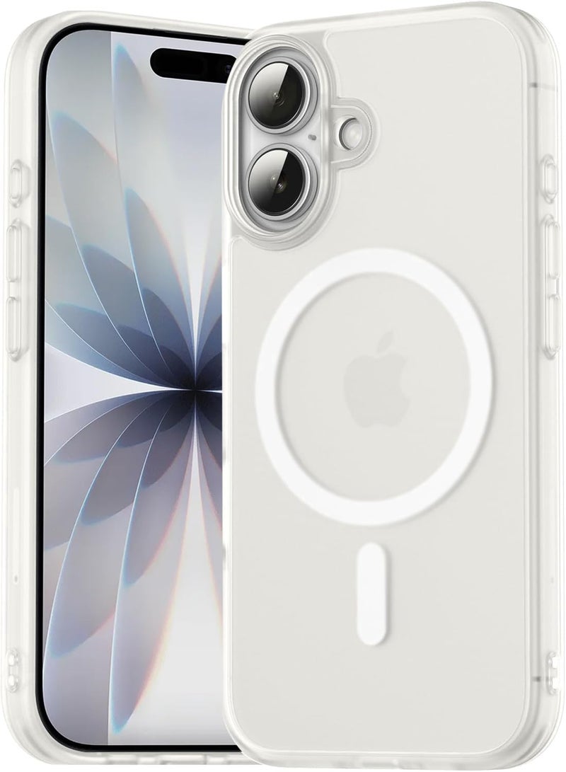 DIZORO for iPhone 17 Case Compatible with MagSafe(2025) Slim Thin Hard PC Translucent Frosted Rugged Drop-Proof Shockproof Protective for iPhone 17 (Clear) - Image 1
