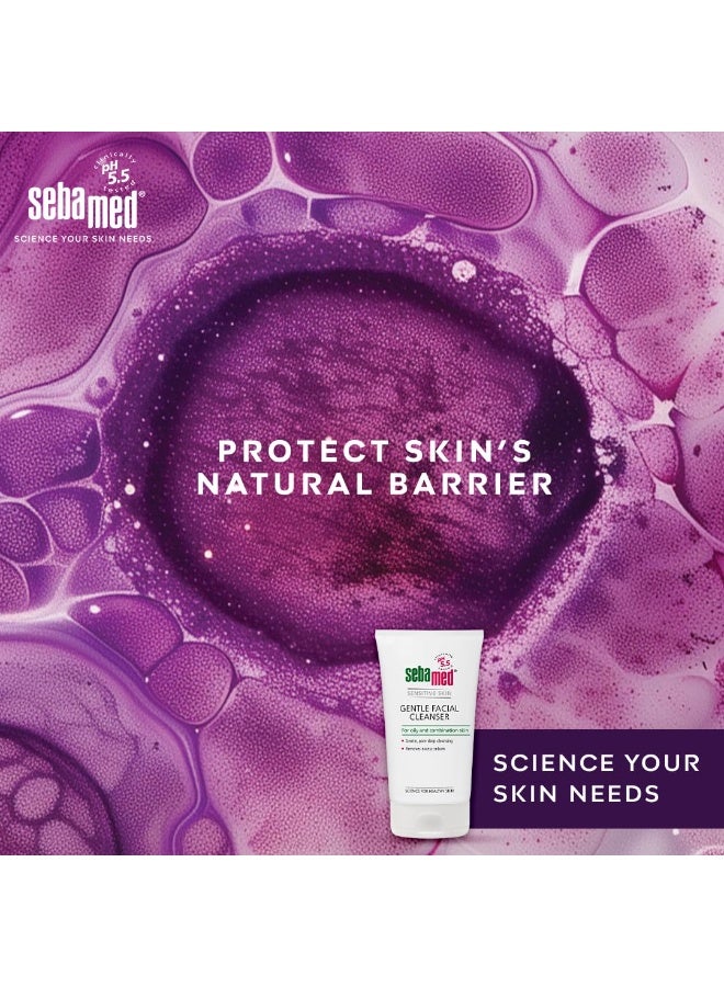 سيباميد منظف ​​الوجه اللطيف من سيباميد للبشرة الدهنية والمختلطة | الرقم الهيدروجيني 5.5 | غسول الوجه اليومي للبشرة المعرضة لحب الشباب | بروفيتامين ب5 | رغوة لطيفة | حماية الحاجز الطبيعي للبشرة، 150 مل - Image 5