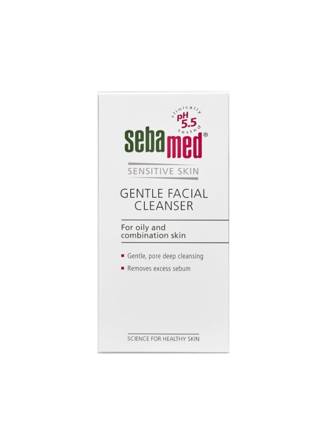 سيباميد منظف ​​الوجه اللطيف من سيباميد للبشرة الدهنية والمختلطة | الرقم الهيدروجيني 5.5 | غسول الوجه اليومي للبشرة المعرضة لحب الشباب | بروفيتامين ب5 | رغوة لطيفة | حماية الحاجز الطبيعي للبشرة، 150 مل - Image 3