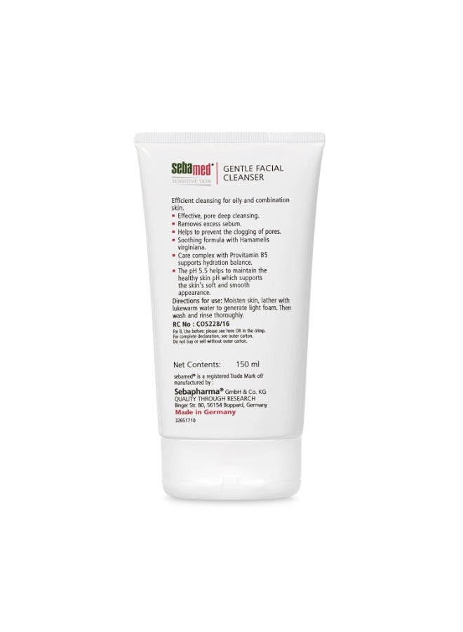 سيباميد منظف ​​الوجه اللطيف من سيباميد للبشرة الدهنية والمختلطة | الرقم الهيدروجيني 5.5 | غسول الوجه اليومي للبشرة المعرضة لحب الشباب | بروفيتامين ب5 | رغوة لطيفة | حماية الحاجز الطبيعي للبشرة، 150 مل - Image 4