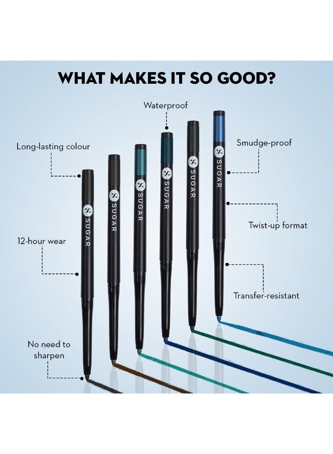 شوجر كوزماتيكس كحل كحل أوف هونور إنتنس مات من سوغار كوزمتكس | مقاوم للماء والتلطخ | يدوم حتى ١٠ ساعات | ٠.٢٥ غرام - ٠١ بلاك آوت - Image 2