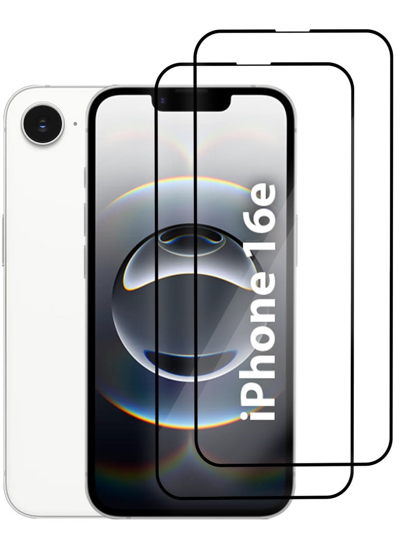 DUSALA iPhone 16e Screen Protector Tempered Glass 2 Pack, Protective Film Easy Installation Bubble Free Clear-2 - Image 3