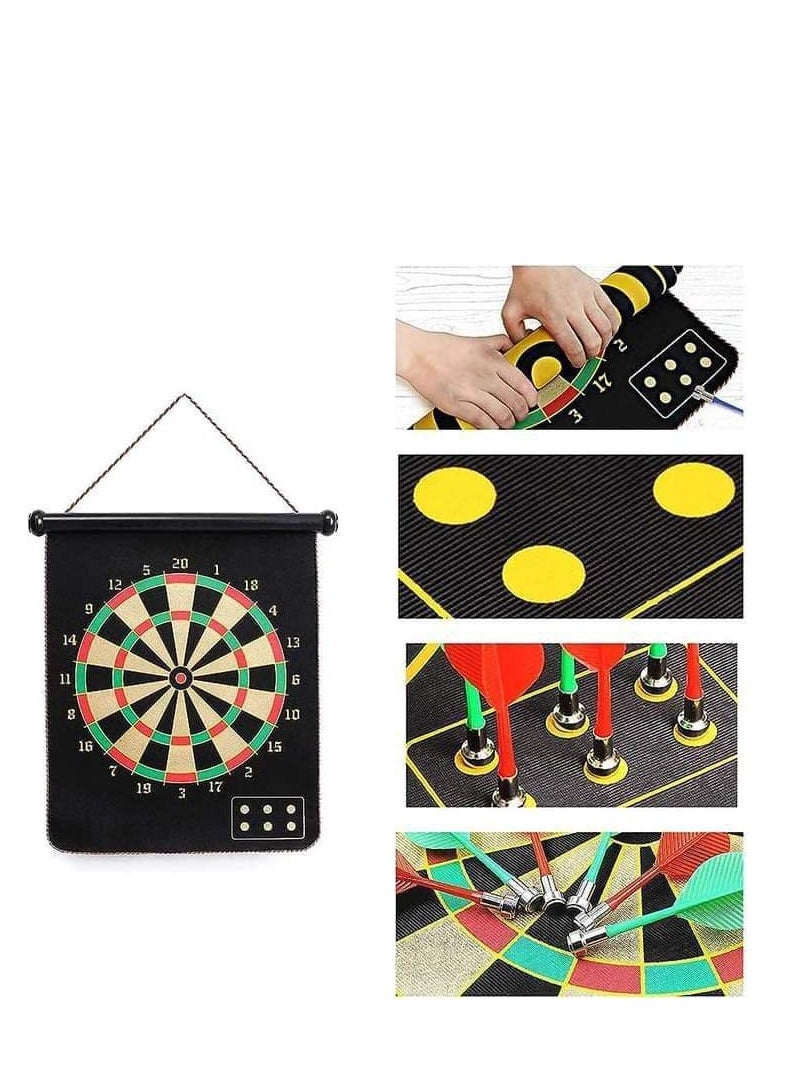 Generic Double-sided magnetic dart board for kids and adults - hangable and safe  - Image 1