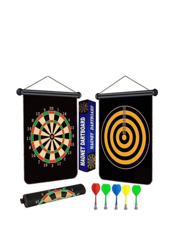 Generic Double-sided magnetic dart board for kids and adults - hangable and safe  - Image 3