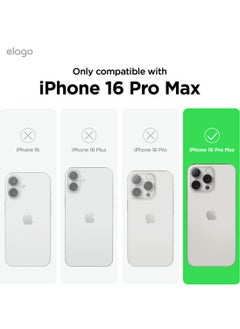 Elago Liquid Silicone for iPhone 16 Pro MAX Case Cover Full Body Protection, Shockproof, Slim, Anti-Scratch Soft Microfiber Lining - White  - Image 2