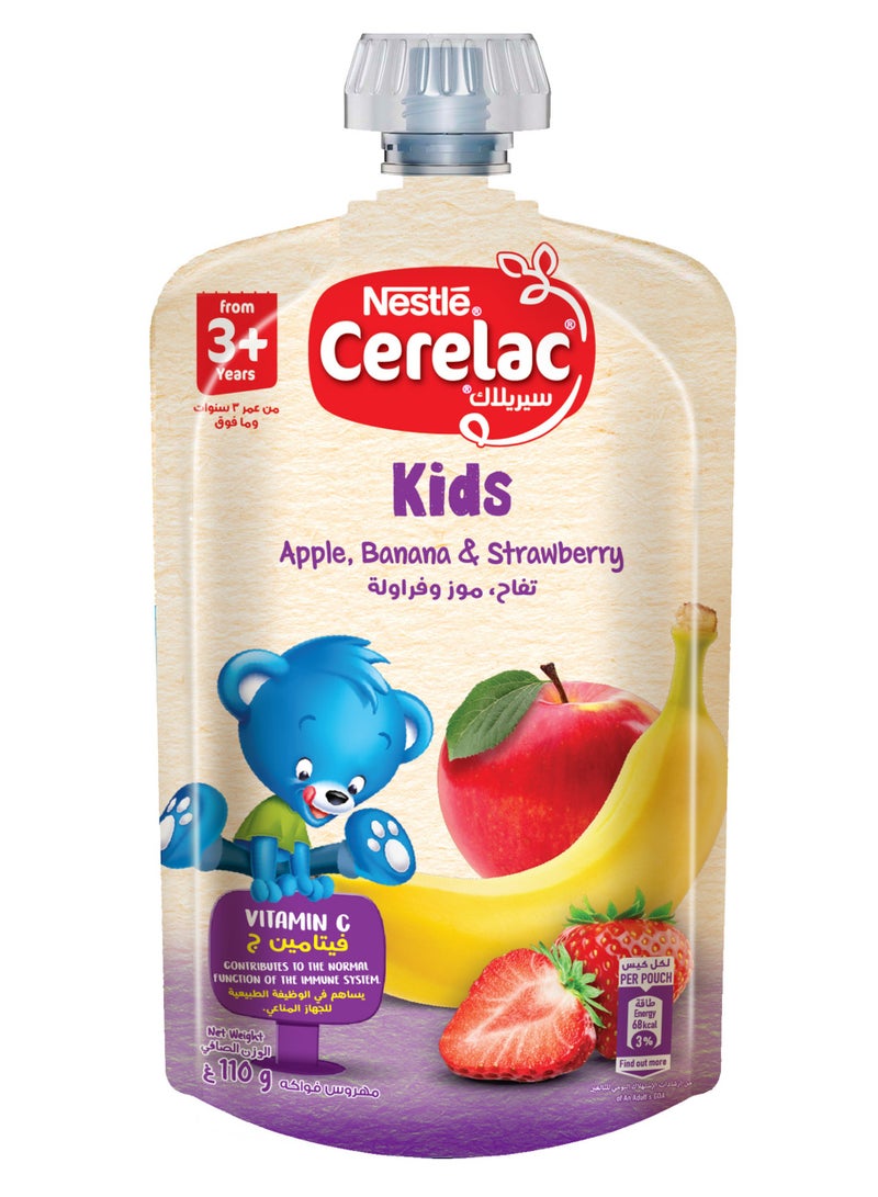 سيريلاك بيوريه للأطفال بالتفاح والموز والفراولة - Image 1