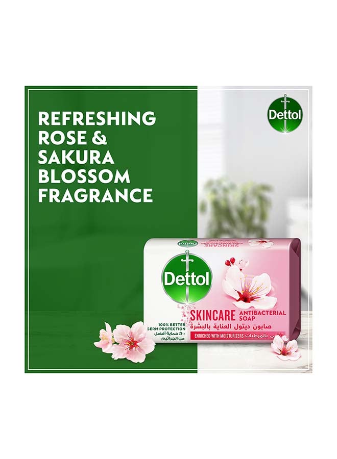 Dettol Skincare Bar Soap, Rose and Sakura Blossom Scent 70g - Image 2