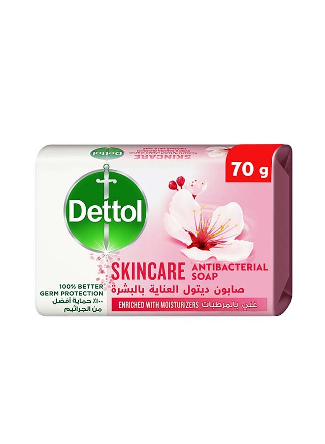 Dettol Skincare Bar Soap, Rose and Sakura Blossom Scent 70g - Image 1