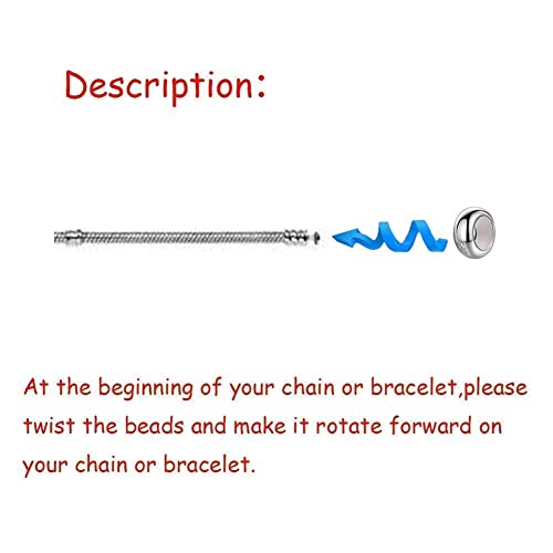 ARTCHARM .Sold 925 Sterling Silver Rubber Charm Stopper Spacer Bead for Charm Bracelets - Image 3