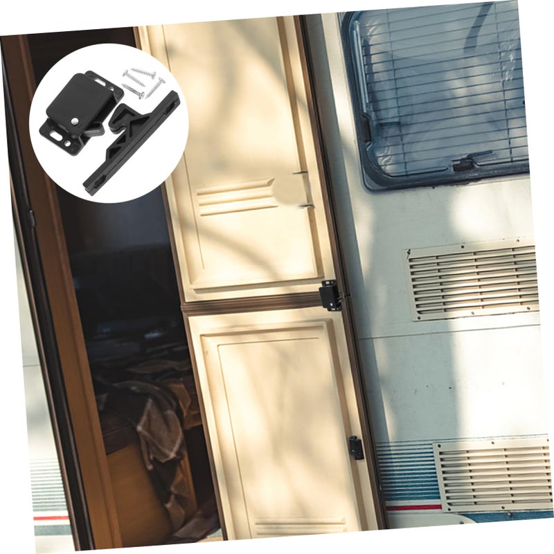 Push to Open Side Mounted Latch Set for RV Drawer Door Easy Installation Durable - Image 3