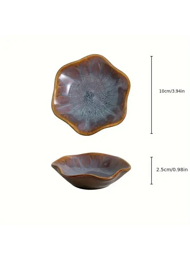 Japanese Ceramic Sauce Dish Small Plate Random Color Condiment Bowl - Image 3