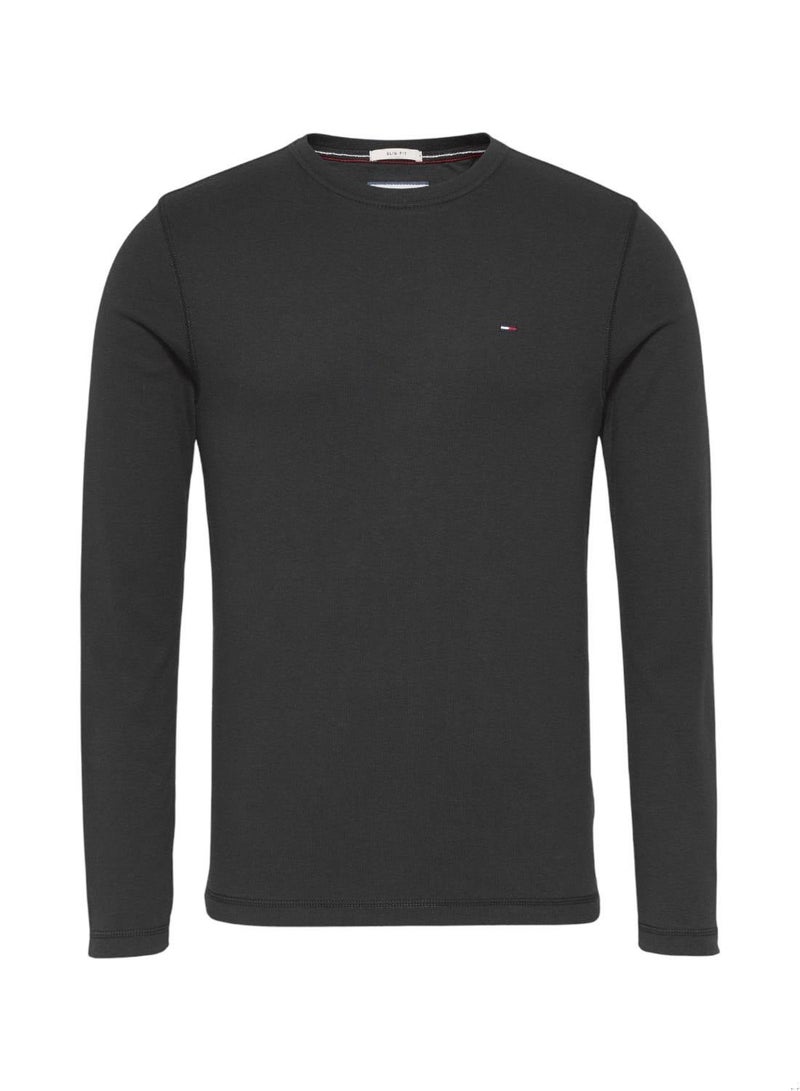 TOMMY HILFIGER Long Sleeve Slim Fit T-Shirt - Image 3