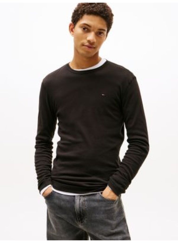 TOMMY HILFIGER Long Sleeve Slim Fit T-Shirt - Image 1