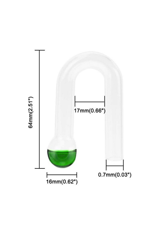 جهاز Senzeal Hang On CO2 Drop Checker الزجاجي لمراقبة حوض السمك مؤشر ثاني أكسيد الكربون لحوض الأسماك المزروع - Image 3