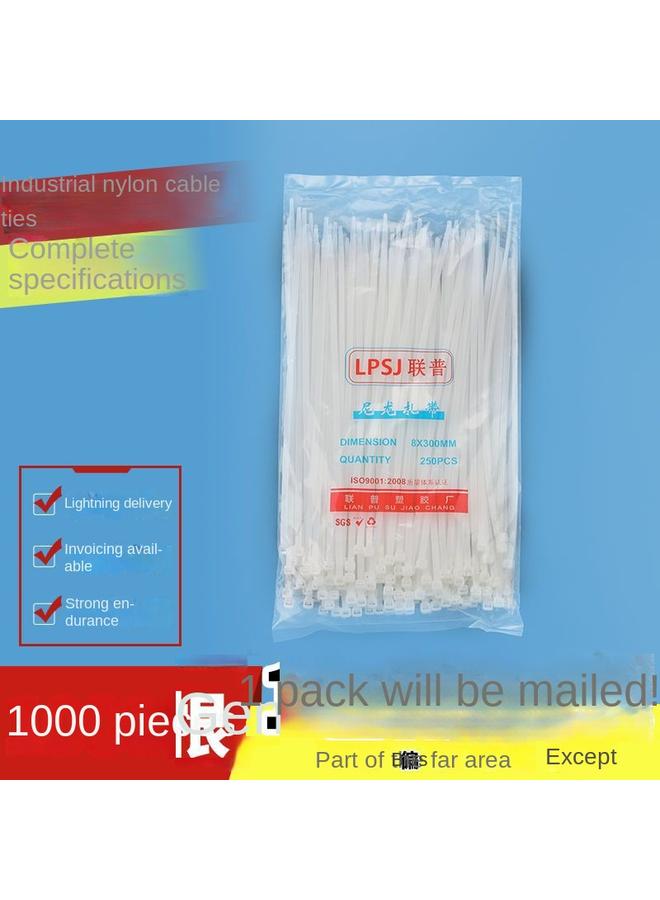 Bluejw Buckle Rope Cable Tie 10 Binding With Plastic Fixed Lock 00 Cable Tie Wire Large Self-locking - Image 4
