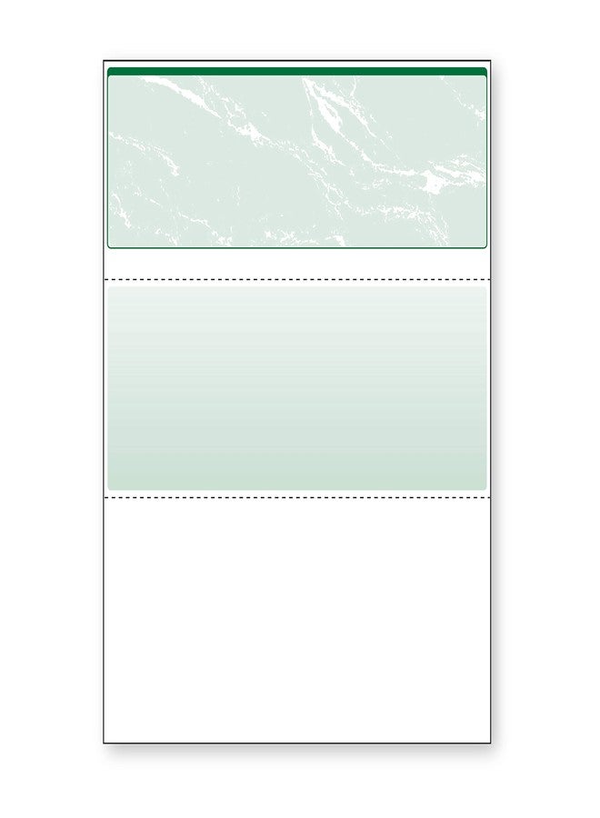 DocuGard Green Marble Top Check, 8.5 x 11 Inches, 24 lb, 500 Sheets, 1 Check Per Sheet (04502) - Image 1