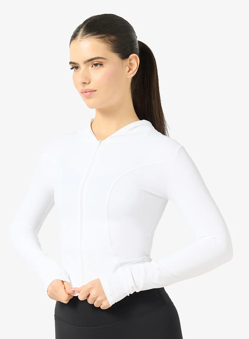 FRWD Fitted Sculpting Zip Thru Hoodie