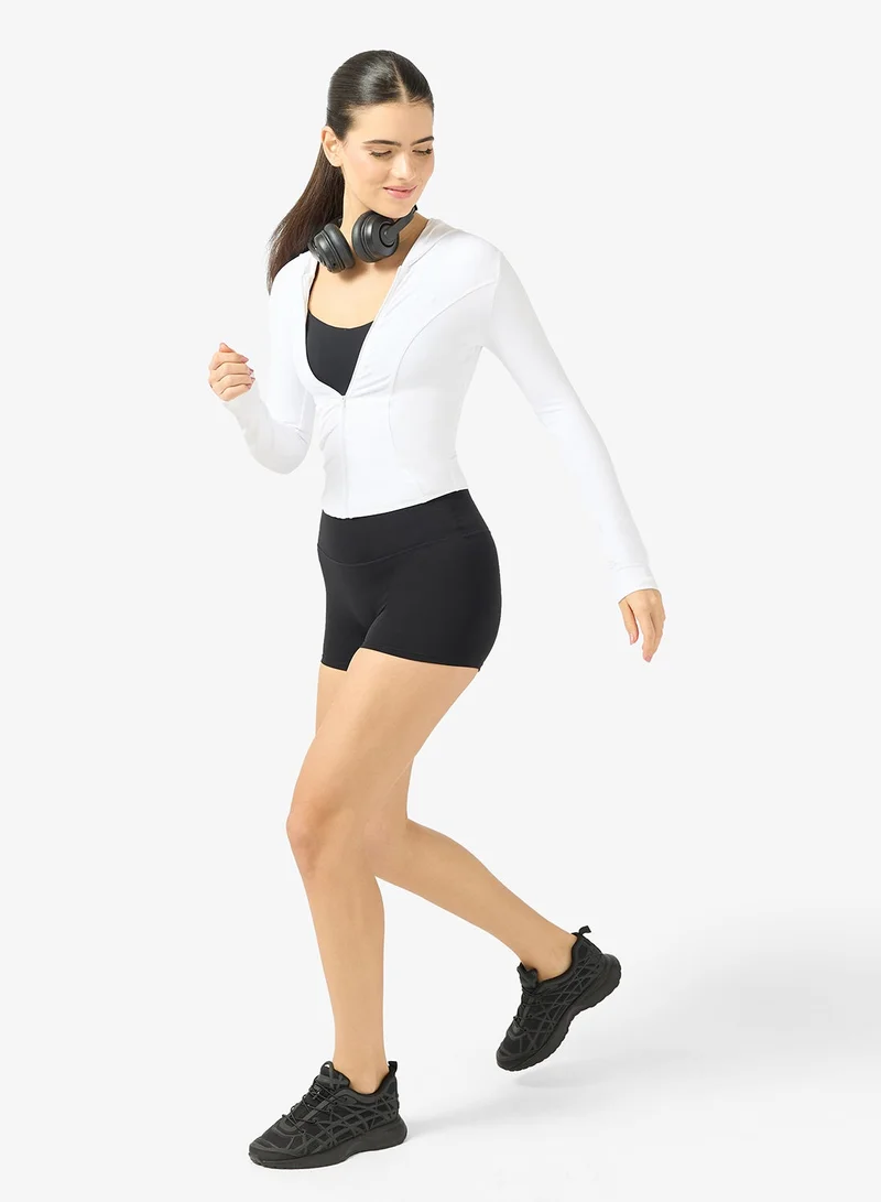FRWD  Fitted Sculpting Zip Thru Hoodie for Women | Best Price UAE