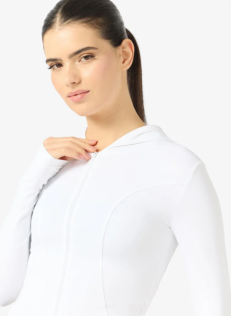 FRWD  Fitted Sculpting Zip Thru Hoodie for Women | Best Price UAE