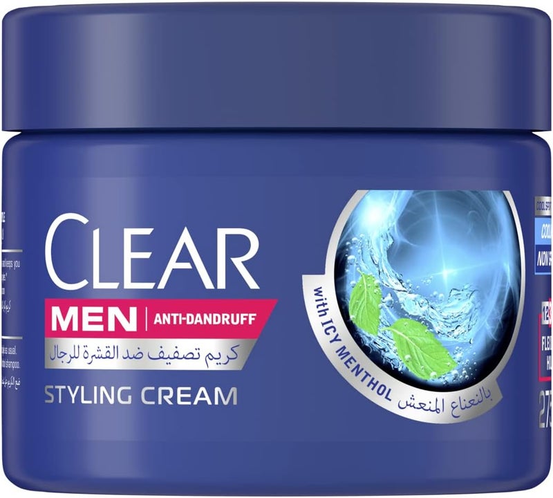 CLEAR Men Anti-Dandruff Styling Cream with Icy Menthol - Image 1
