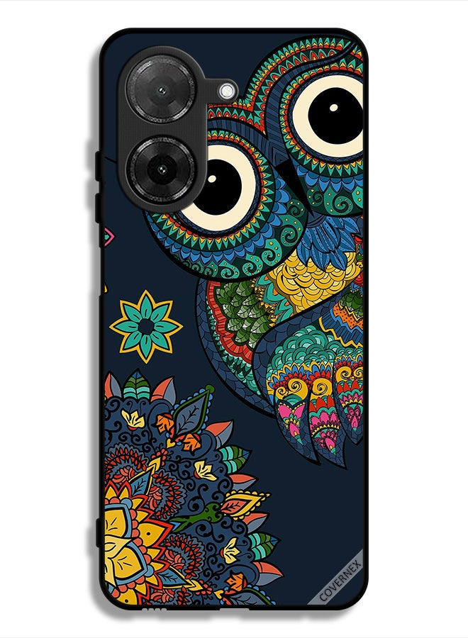 Covernex Xiaomi Redmi A5 4G Protective Case Cover Floral Owl - Image 1