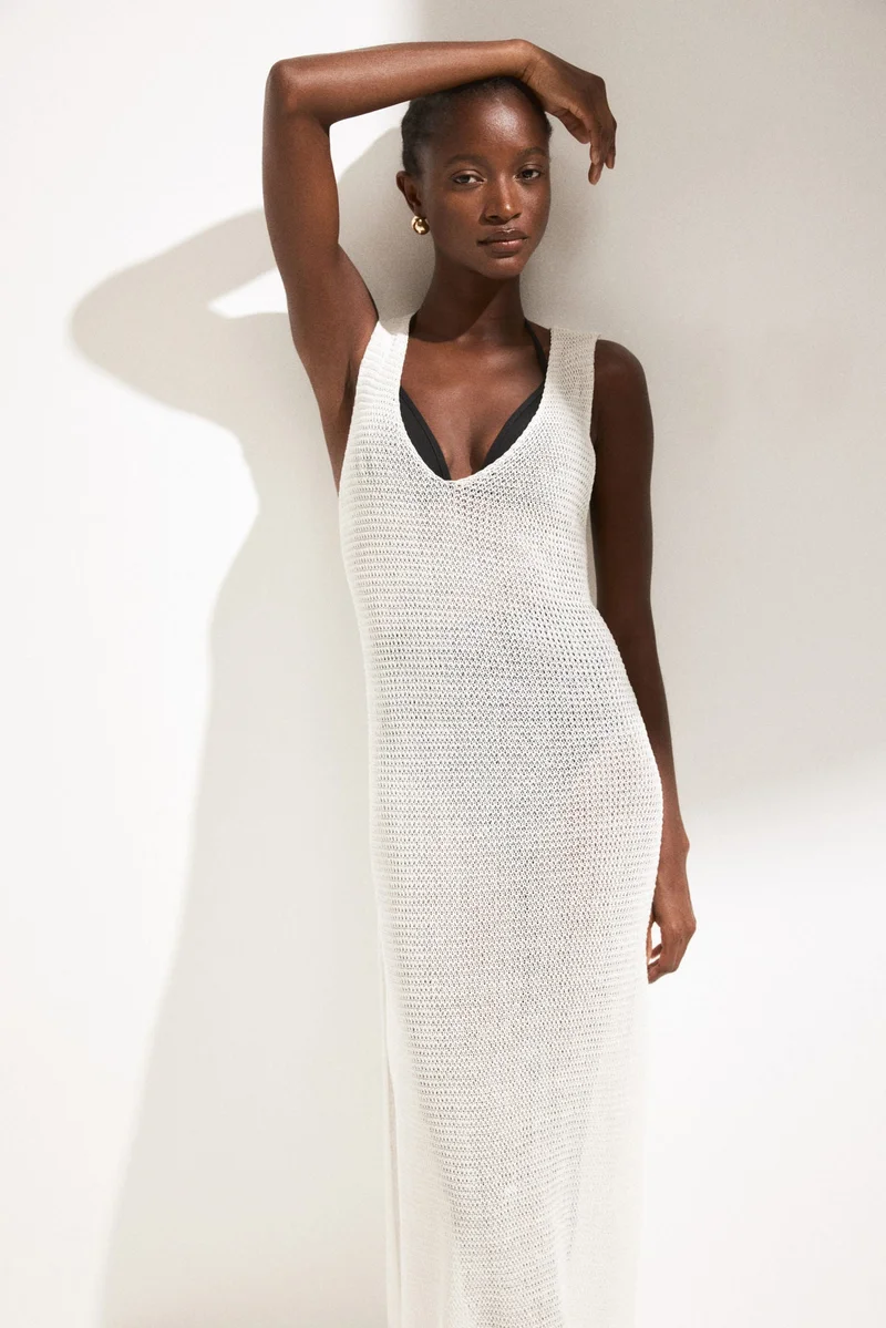 H&M Loose-knit beach dress