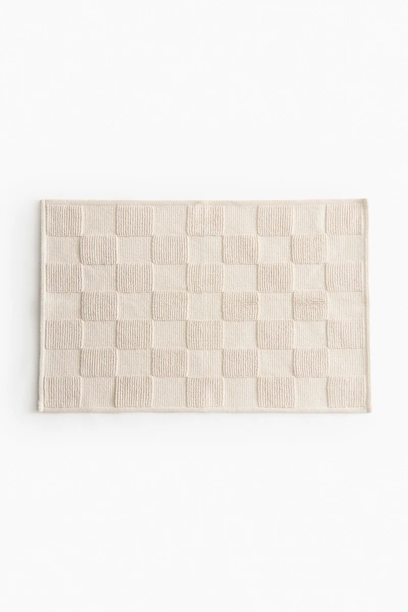 H&M Checked bath mat