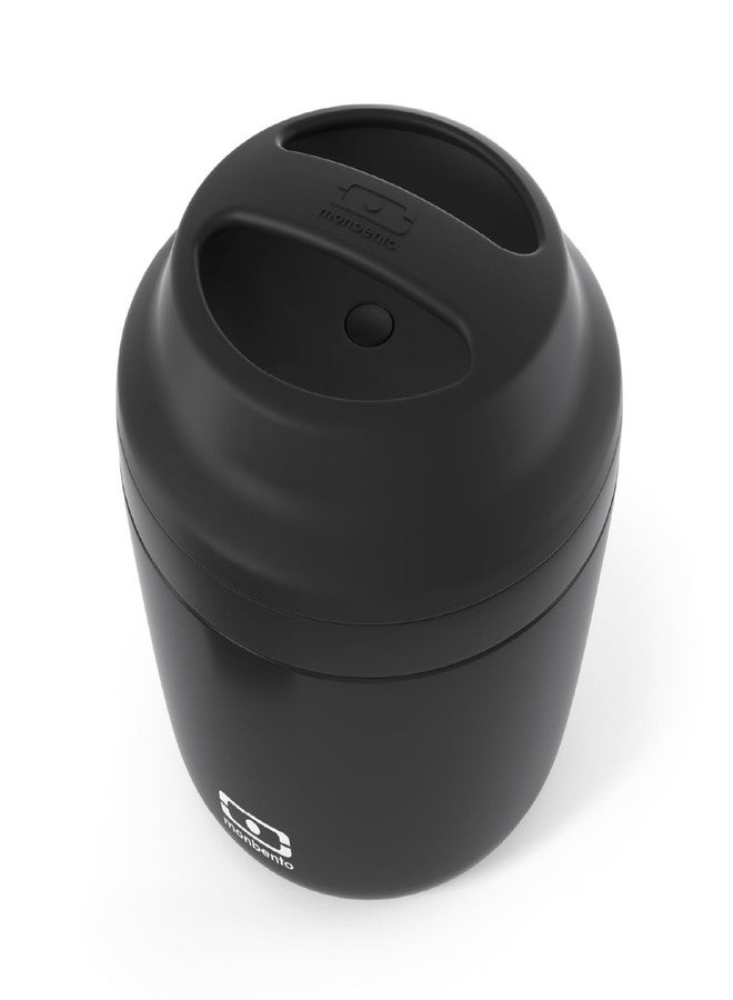 monbento - Insulated Lunch Box MB Element black Onyx - Airtight and Insulated Bento Box Perfect for Work/Hiking/Outdoor Sports - Keeps Food Hot/Cold - BPA Free - Food Grade Safe - Black - Image 4
