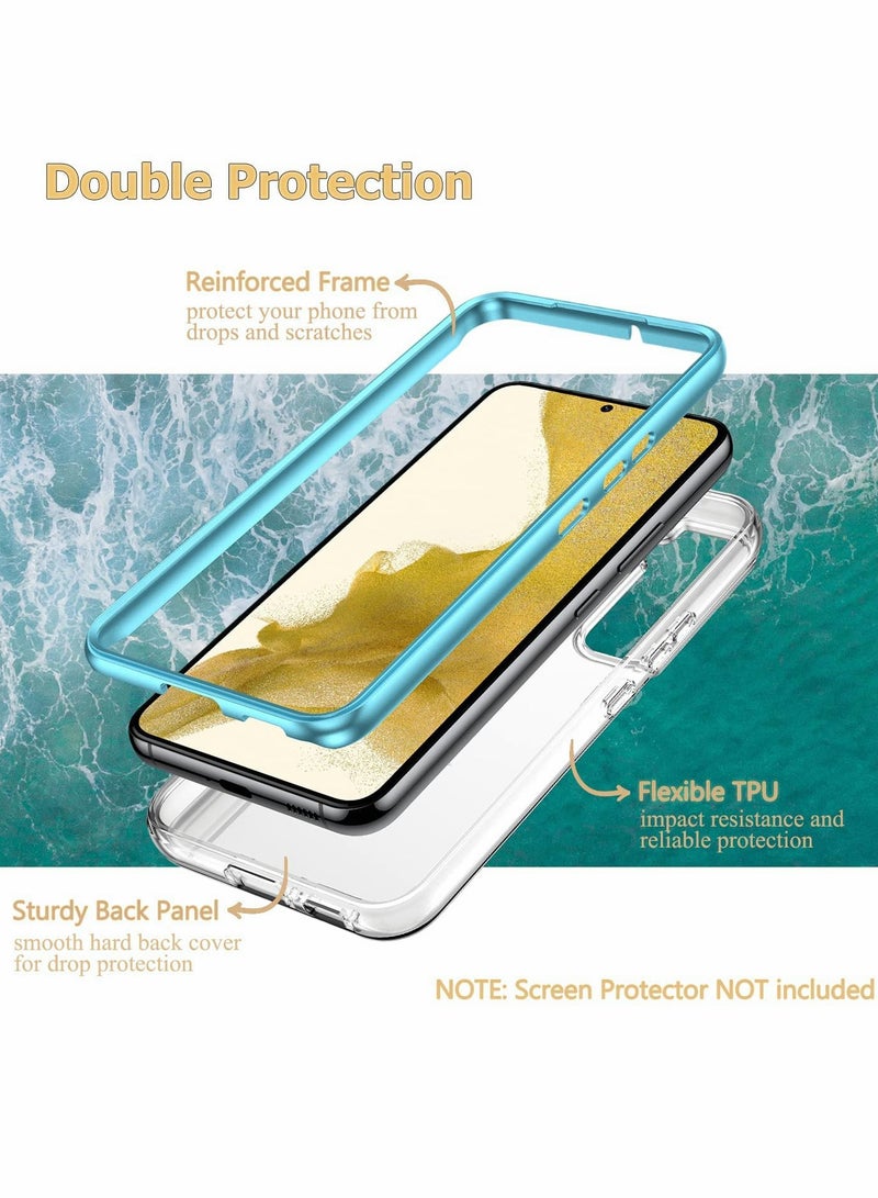 Samsung Galaxy S22 Electroplate Marble Case - Stylish Dual Layer Rugged Cover for Earthquake Drop Shock Protection, Durable and Protective Phone Case - Image 3