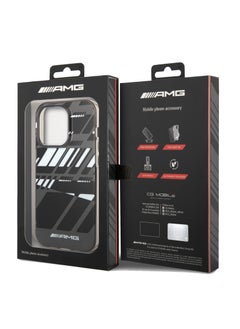 AMG iPhone 14 Pro Case Frosted PC Back Cover with Expressive Graphic Design / Lifted Ring Case / Slim Profile / Easy Snap-On / Drop & Bumper Protection - Grey  - Image 3