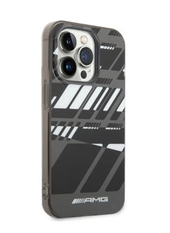 AMG iPhone 14 Pro Case Frosted PC Back Cover with Expressive Graphic Design / Lifted Ring Case / Slim Profile / Easy Snap-On / Drop & Bumper Protection - Grey  - Image 5