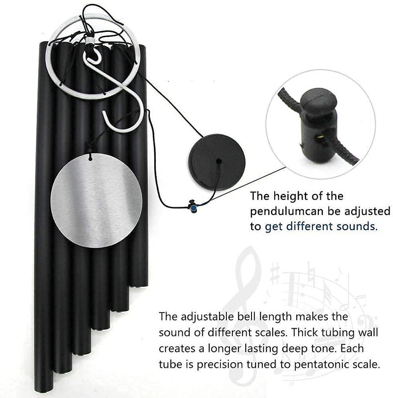 Howarmer Howarmer Large Wind Chimes for Outside 36 Metal Deep Tone Wind Chimes with Smoothing Melody Sympathy Chimes Outdoor Decor for Patio Garden Yard  - Image 2