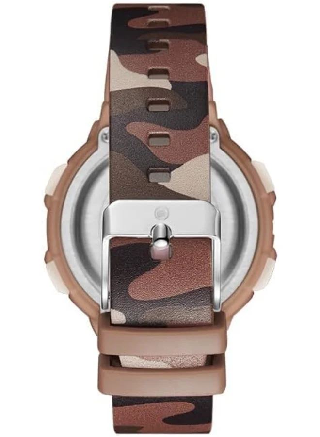 ASTRO Astro Kids Watch, Digital Display and Polyurethane Strap - A23915-PPEE, Brown Camo