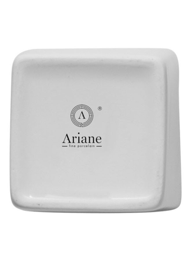 Ariane Premium Fine Porcelain Square Sugar Container 6.4cm Ivory - Image 2