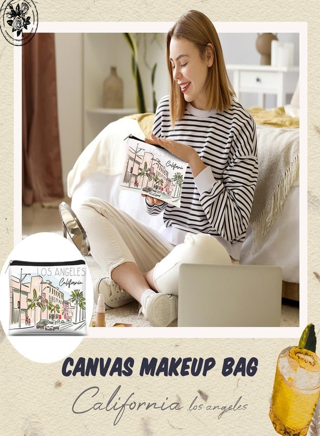 Reginary 6 Pcs Texas Cosmetic Bag Souvenir Gifts California Makeup Bag Florida Souvenir Gifts Zipper Pouch for Women Traveler Party Favors - Image 5