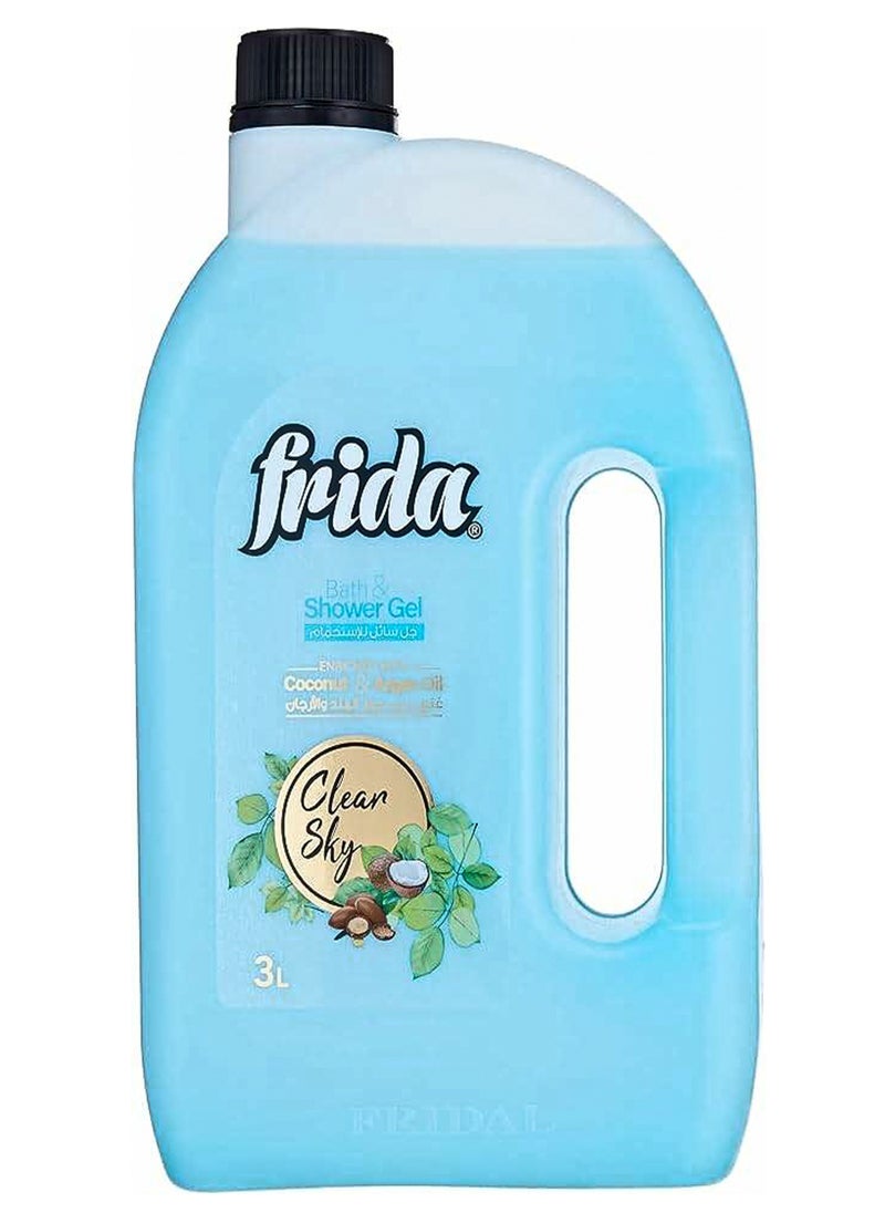 Frida Frida Bath & Shower Gel Clear Sky - 3 L + Lofa Multi Color  - Image 2