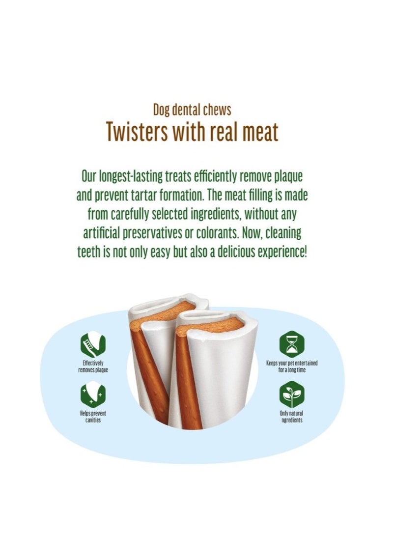 Dog Fest Dental Treats For Adult Dogs -Twister - Beef 80g (9cm) - Image 2