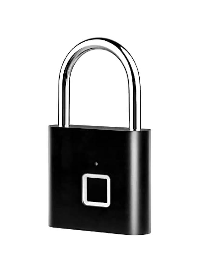 BWSJ Smart Fingerprint Padlock  Keyless 10 Fingerprints Morse Code Emergency Unlocking Easy Operation IP56 Waterproof Antitheft Security Padlock Door Luggage Back Lock - Image 3