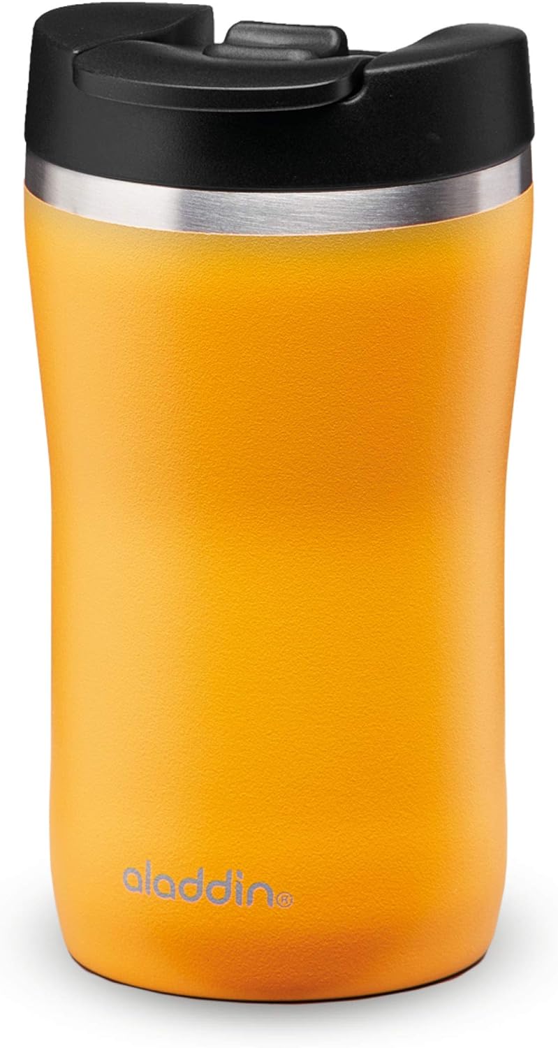 Aladdin Barista Café Thermavac Leak-Lock Stainless Steel Travel Mug 0.25L Sun Yellow - Image 1