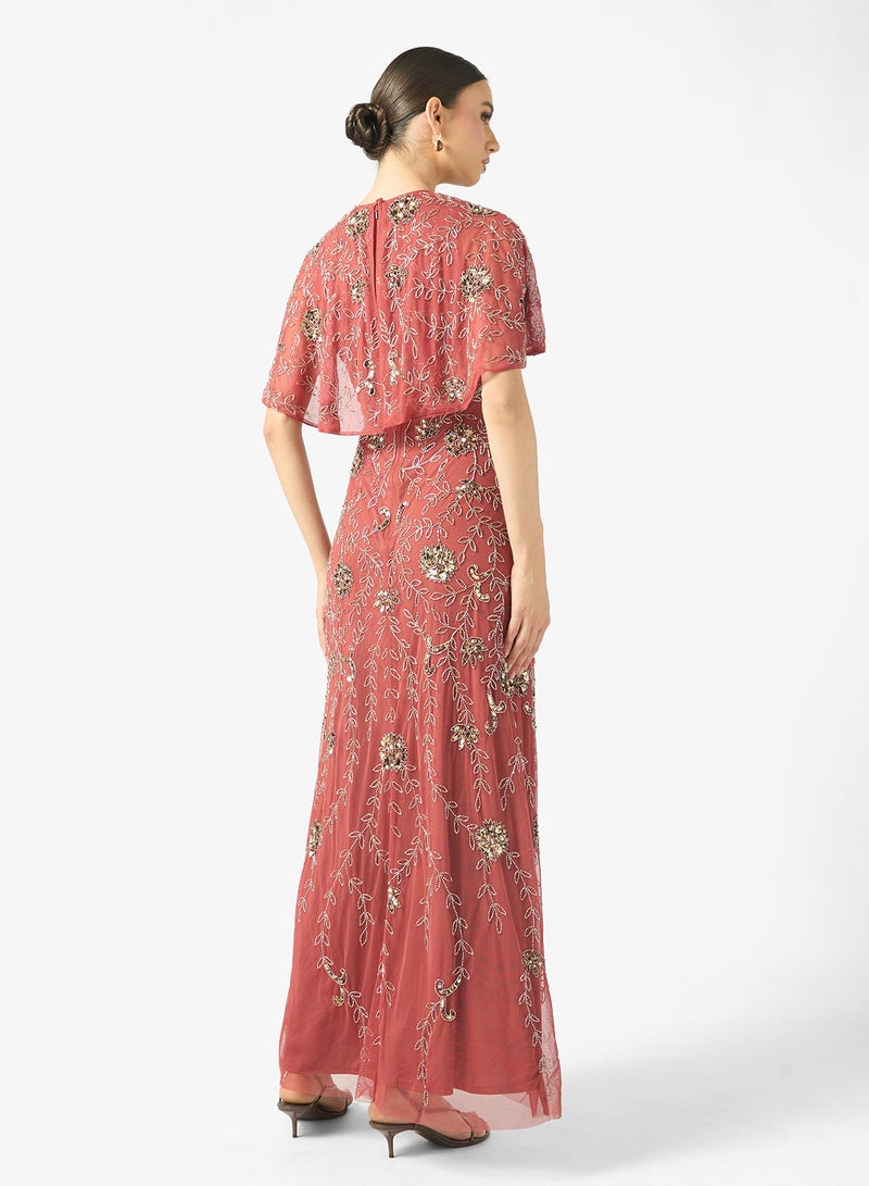 بيوت نعيمة فستان ماكسي مزين بالترتر - Image 2