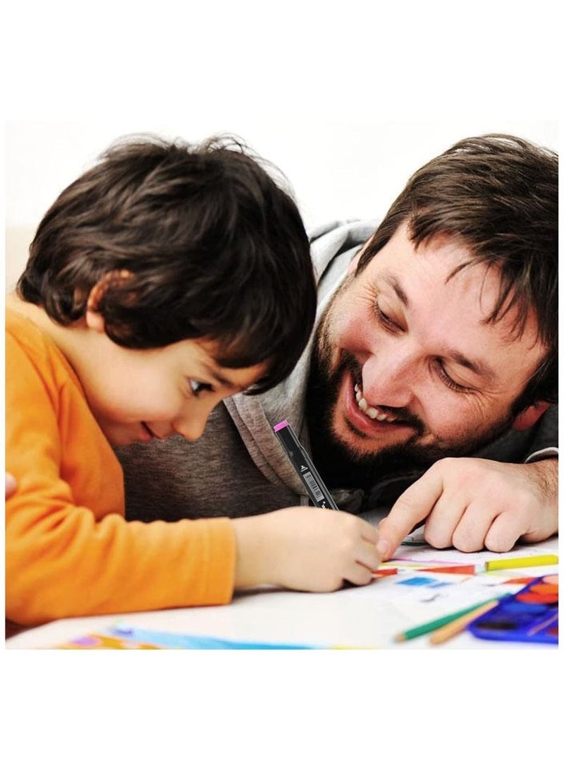 Touch 60 Pcs Colors Art Sketch Drawing Twin Marker Painting Pens Portable Color with Carrying Case Suitable for Adult and Kids - Image 3