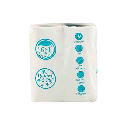 Origami 2 Ply Kitchen Tissue Paper Roll - 6 in 1 (60 Pulls Per Roll, 360 Sheets) - Image 4