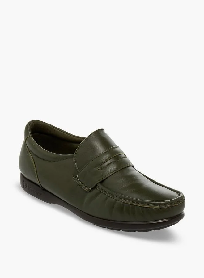 بينوسوس Men Slip-On Leather Loafers